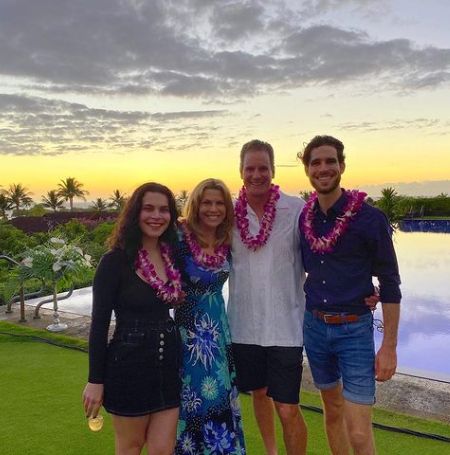 Vanna White with kids Nikko and Gigi Santo Pietro and ex-husband George Santo Pietro.